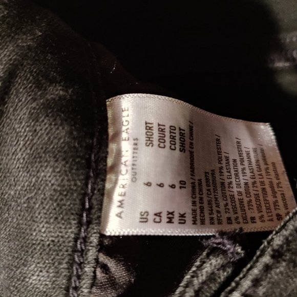 Black American Eagle Jeggings size 6 - Picture 8 of 10